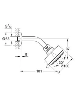 Grohe Tempesta Cosmopolitan - Hoofddouche 4jet, Chroom 27869001 10 Grohe Tempesta Cosmopolitan - Hoofddouche 4jet, Chroom 27869001 -Hansgrohe Winkel 019aba57d51aa640b312df62