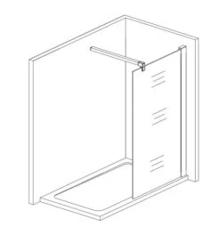 Lansanit LitEX - Walk-In Douchewand, 1000 Mm, Helder Glas W100-C -Hansgrohe Winkel 0365ad259194aed0a2c07b68