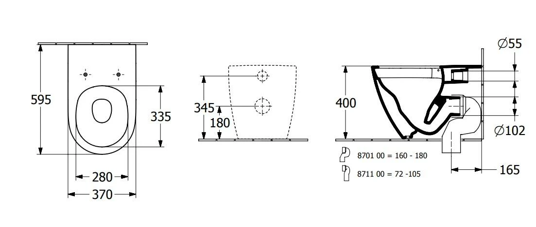Villeroy & Boch Subway 3.0 - Staaned Toiletpot, TwistFlush, Alpine Wit 4671T001 4 Villeroy & Boch Subway 3.0 - Staaned Toiletpot, TwistFlush, Alpine Wit 4671T001 - Afbeelding 2