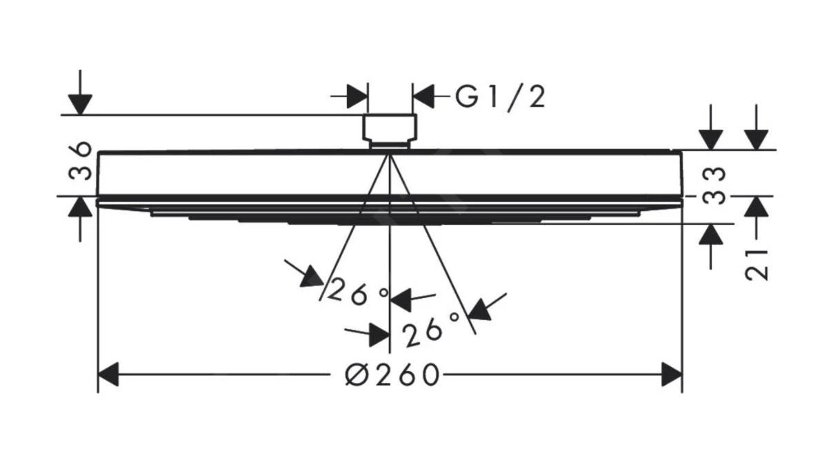 Hansgrohe Pulsify S - Hoofddouche 260, 1 Straalsoort, EcoSmart, Mat Wit 24141700 4 Hansgrohe Pulsify S - Hoofddouche 260, 1 Straalsoort, EcoSmart, Mat Wit 24141700 - Afbeelding 2