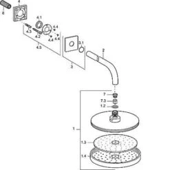 Hansa Rain - Hoofddouche, Diameter 220 Mm, Chroom 04180300 -Hansgrohe Winkel 127804f706ab9792e5e2b295