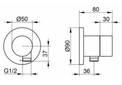 Keuco IXMO - Omstelventiel Inbouw, 3-weg, Met Slangaansluiting, Zwart Chroom 59548130101 -Hansgrohe Winkel 13acd7ca47325327b873e1a5 1