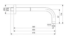 Ideal Standard Idealrain Pro - Douchearm 400 Mm, Zwart B9445XG -Hansgrohe Winkel 17c18efd024cca2839fe1a38