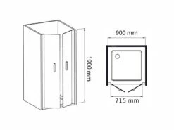Lansanit LitEX Elisa - Douchedeur 2 Delig 900 Mm, Glanzend Aluminium/mat Glas AS2-90-190-M 5 Lansanit LitEX Elisa - Douchedeur 2 Delig 900 Mm, Glanzend Aluminium/mat Glas AS2-90-190-M -Hansgrohe Winkel 18ce3ed84aecca5f2d26fc9b 1
