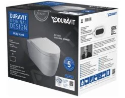 Duravit ME By Starck - Wandcloset, Softclose WC-zitting, Rimless, Alpine Wit 45290900A1 -Hansgrohe Winkel 199776a91422941009a873c0