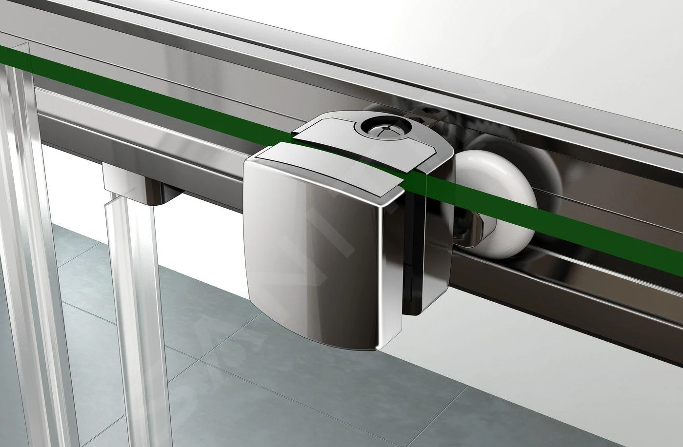 Lansanit LitIN Vati - Douchecabine 4 Delig 900x900 Mm, Incl. Douchebak, Glanzend Aluminium/helder Glas QR99-190-C-SET 8 Lansanit LitIN Vati - Douchecabine 4 Delig 900x900 Mm, Incl. Douchebak, Glanzend Aluminium/helder Glas QR99-190-C-SET - Afbeelding 6