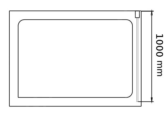 Lansanit LitLUX Brix - Vaste Douchewand 1000 Mm, Glanzend Aluminium/helder Glas SPHY100 4 Lansanit LitLUX Brix - Vaste Douchewand 1000 Mm, Glanzend Aluminium/helder Glas SPHY100 - Afbeelding 2