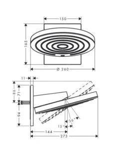 Hansgrohe Pulsify S - Hoofddouche 260 Met Douchearm, 2 Straalsoorten, Mat Wit 24150700 -Hansgrohe Winkel 25d2438775bdeb2710af630b