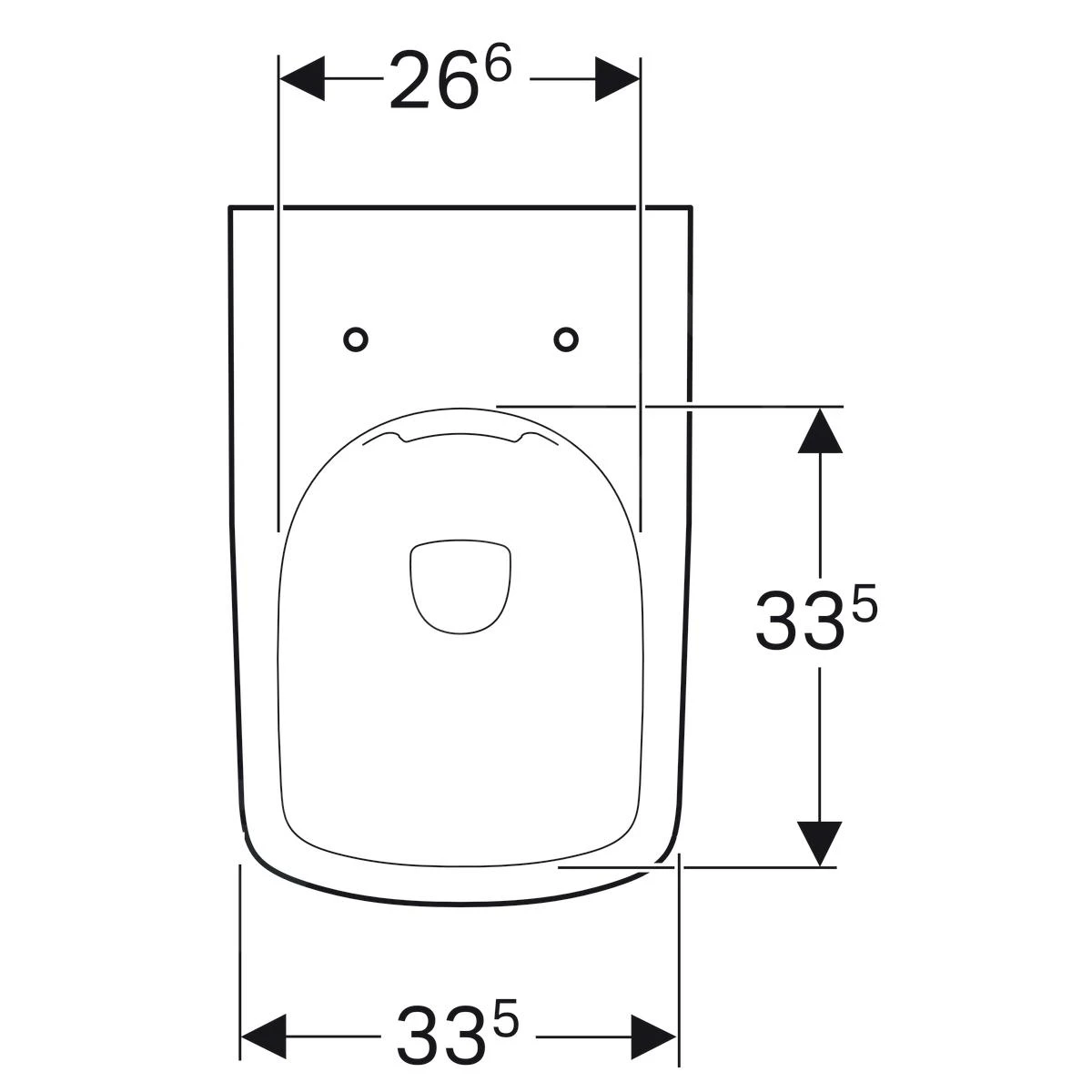 Geberit Selnova Square - Staande Toiletpot, 530x355 Mm, Rimfree, Wit 500.153.01.1 6 Geberit Selnova Square - Staande Toiletpot, 530x355 Mm, Rimfree, Wit 500.153.01.1 - Afbeelding 4