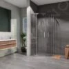 Lansanit LitLUX Brix - Douchecabine 4 Delig 900x900 Mm, Glanzend Aluminium/helder Glas HHY99-4 -Hansgrohe Winkel 2d340ac953eeffd71a038d72