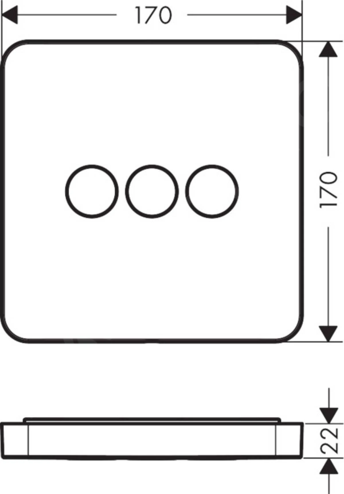 Axor ShowerSelect - Afdekset Voor Stopkraan Met 3 Stopfuncites, Chroom 36773000 4 Axor ShowerSelect - Afdekset Voor Stopkraan Met 3 Stopfuncites, Chroom 36773000 - Afbeelding 2