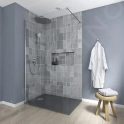 Ideal Standard Connect 2 - Douchewand Wetroom 1200 Mm, Silver Bright/helder Glas K9379EO 9 Ideal Standard Connect 2 - Douchewand Wetroom 1200 Mm, Silver Bright/helder Glas K9379EO -Hansgrohe Winkel 397a91c0ede3d3829878a1c6 1