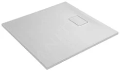 Sapho Acora - Douchebak 900x900 Mm, Gegoten Marmer, Decor Witsteen AC002 -Hansgrohe Winkel 3cbd1e4b035db537cdf52177