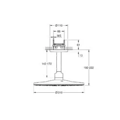 Grohe Rainshower SmartActive - Hoofddouche 310, Douchearm 142 Mm, 2-jets, Supersteel 26477DC0 8 Grohe Rainshower SmartActive - Hoofddouche 310, Douchearm 142 Mm, 2-jets, Supersteel 26477DC0 -Hansgrohe Winkel 41b34d49ba8924bdcbc37792 1