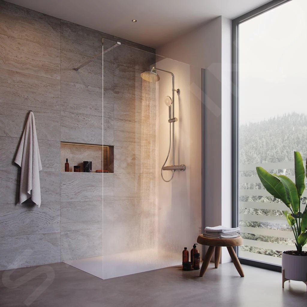 Ideal Standard Connect 2 - Douchewand Wetroom 900 Mm, Silver Bright/helder Glas K9377EO 6 Ideal Standard Connect 2 - Douchewand Wetroom 900 Mm, Silver Bright/helder Glas K9377EO - Afbeelding 4