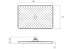 Kielle Vega - Hoofddouche 360 X 240 Mm, Chroom/zwart 20118010 7 Kielle Vega - Hoofddouche 360 X 240 Mm, Chroom/zwart 20118010 -Hansgrohe Winkel 4ede1036ce67792b89f70f5c