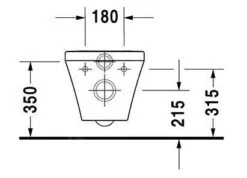 Duravit DuraStyle - Wandcloset, Rimless, Wit 2542090000 9 Duravit DuraStyle - Wandcloset, Rimless, Wit 2542090000 -Hansgrohe Winkel 57b46c8631d76e291abecd7f