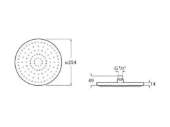 Roca Rainsense - Hoofddouche, Diameter 250 Mm, Chroom A5B2250C00 -Hansgrohe Winkel 58ba536fd5e2b5701ce0a2dc