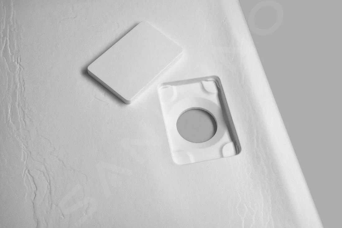 Sapho Acora - Douchebak 1200x900 Mm, Gegoten Marmer, Decor Witsteen AC005 11 Sapho Acora - Douchebak 1200x900 Mm, Gegoten Marmer, Decor Witsteen AC005 - Afbeelding 9