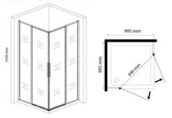 Lansanit LitLUX Slim Tadao - Douchecabine 4 Delig 1000x1000 Mm, Glanzend Aluminium/helder Glas PRD11 5 Lansanit LitLUX Slim Tadao - Douchecabine 4 Delig 1000x1000 Mm, Glanzend Aluminium/helder Glas PRD11 -Hansgrohe Winkel 5fba2c0ed234d1348d59b568