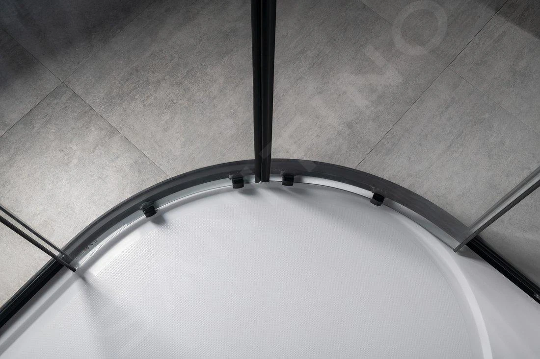 Gelco Sigma - Douchehoek 80x80 Cm, R550, Mat Zwart/helder Glas GS5580B 10 Gelco Sigma - Douchehoek 80x80 Cm, R550, Mat Zwart/helder Glas GS5580B - Afbeelding 8