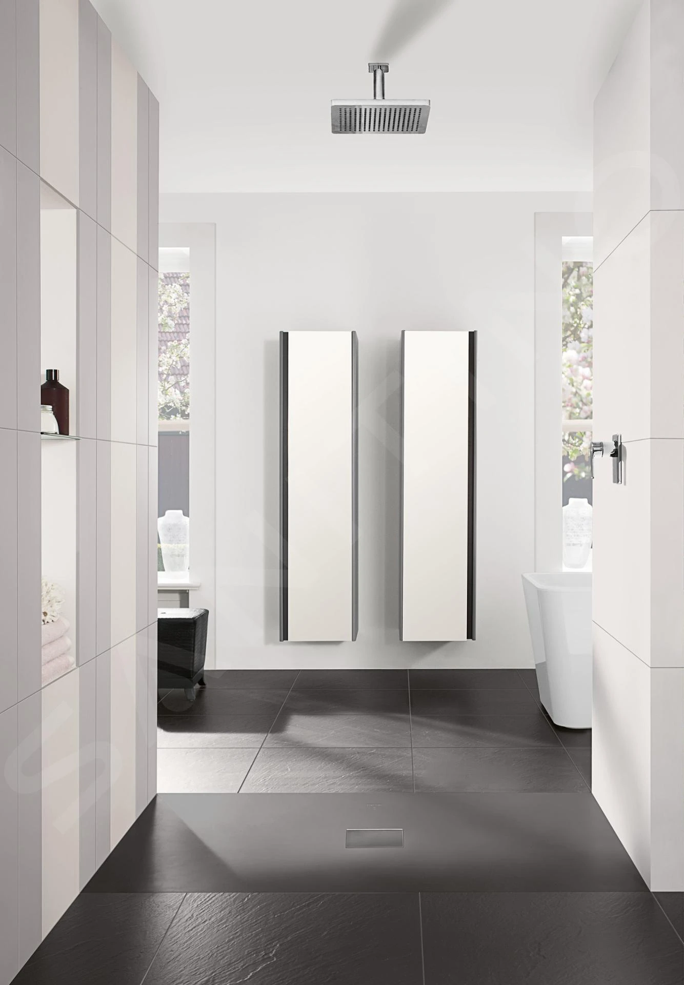 Villeroy & Boch Squaro Infinity - Douchebak, 900x1200 Mm, Quaryl, Antraciet UDQ1290SQI2V-1S 6 Villeroy & Boch Squaro Infinity - Douchebak, 900x1200 Mm, Quaryl, Antraciet UDQ1290SQI2V-1S - Afbeelding 4
