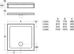Ideal Standard Simplicity Stone - Douchebak Gietmarmer 810x810 Mm, Wit L504401 5 Ideal Standard Simplicity Stone - Douchebak Gietmarmer 810x810 Mm, Wit L504401 -Hansgrohe Winkel 6df4bd2671a329ba76d0f93e