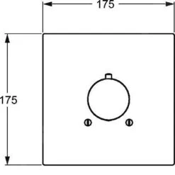 Hansa Living - Afdekset Voor Thermostaat, Chroom 51129172 -Hansgrohe Winkel 73e7dbeb11a335593a77fd9c