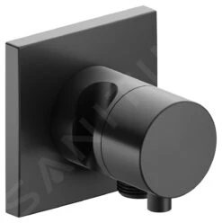 Keuco IXMO - Afsluit- En Omstelventiel Inbouw, 2-weg, Met Slangaansluiting En Douchehouder, Zwart Chroom 59557131202