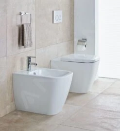 Duravit Happy D.2 - Staande Bidet, Met WonderGliss, Alpine Wit 21590900001 -Hansgrohe Winkel 7604cfa9e9dd905f75b0e161