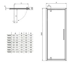 Ideal Standard I.Life - Pivoterende Douchedeur 700 Mm, Silver Bright/helder Glas T4835EO -Hansgrohe Winkel 854299c29e8a11a280cabf99 1