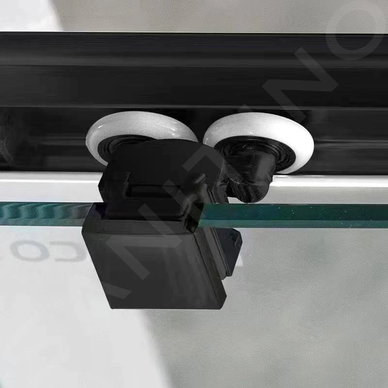 Gelco Sigma - Douchehoek 80x80 Cm, R550, Mat Zwart/helder Glas GS5580B 6 Gelco Sigma - Douchehoek 80x80 Cm, R550, Mat Zwart/helder Glas GS5580B - Afbeelding 4