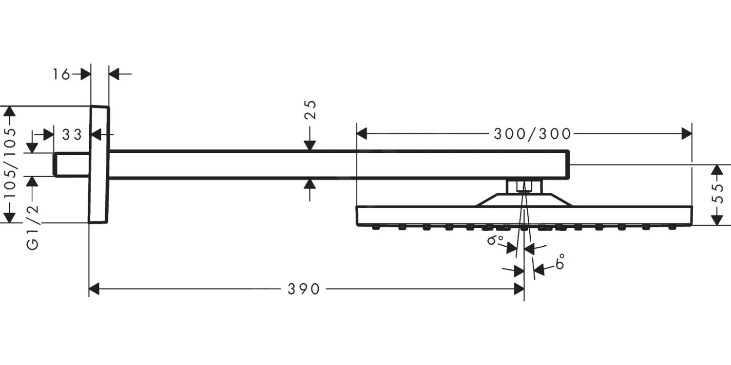 Hansgrohe Raindance E - Hoofddouche E 300 Met Douchearm, 1jet, Gepolijst Gouden Look 26238990 4 Hansgrohe Raindance E - Hoofddouche E 300 Met Douchearm, 1jet, Gepolijst Gouden Look 26238990 - Afbeelding 2
