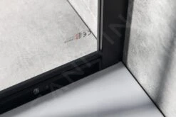 Gelco Sigma - Douchehoek 100x100 Cm, R550, Mat Zwart/helder Glas GS5510B -Hansgrohe Winkel 910a1a7fad785b093b3e2243 1