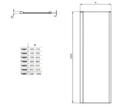 Ideal Standard I.Life - Vaste Zijwand 900 Mm, Silver Bright/helder Glas T4865EO -Hansgrohe Winkel 9be900e8b202dad3ce01357b 2