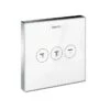 Hansgrohe Shower Select - Afbouwdeel Voor Inbouw Thermostaat Met 3 Stopkranen Voor 3 Douchefuncties, Wit/chroom 15736400
