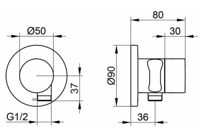 Keuco IXMO - Afsluit- En Omstelventiel Inbouw, 3-weg, Met Slangaansluiting En Douchehouder, Chroom 59549010201 4 Keuco IXMO - Afsluit- En Omstelventiel Inbouw, 3-weg, Met Slangaansluiting En Douchehouder, Chroom 59549010201 - Afbeelding 2