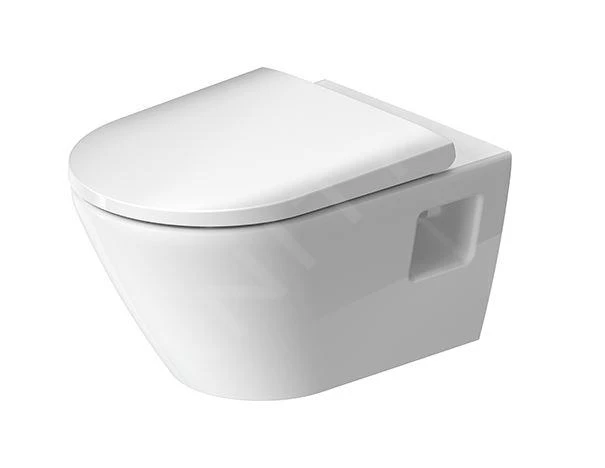 Duravit D-Neo - Hangend Toilet Met Wc Bril SoftClose, Rimless, Wit 45780900A1 3 Duravit D-Neo - Hangend Toilet Met Wc Bril SoftClose, Rimless, Wit 45780900A1