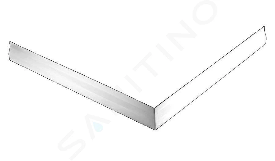 Lansanit Accessoires - Voorpaneel Voor Rechthoekige Douchebak, Steunpoten, Wit LAN-PANEL-O 2 Lansanit Accessoires - Voorpaneel Voor Rechthoekige Douchebak, Steunpoten, Wit LAN-PANEL-O