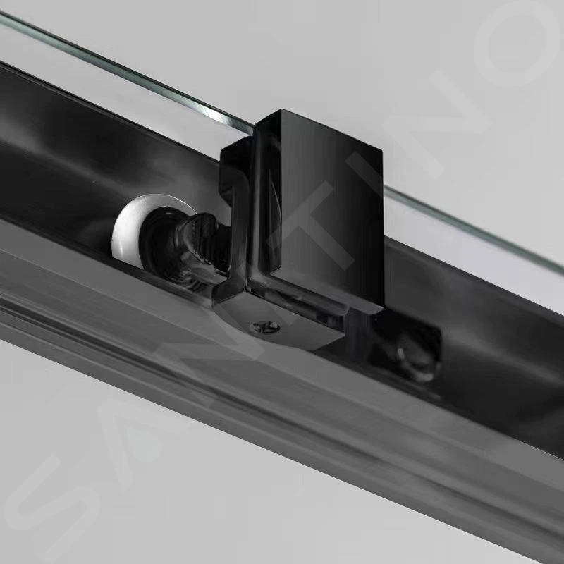 Gelco Sigma - Douchehoek 80x80 Cm, R550, Mat Zwart/helder Glas GS5580B 5 Gelco Sigma - Douchehoek 80x80 Cm, R550, Mat Zwart/helder Glas GS5580B - Afbeelding 3