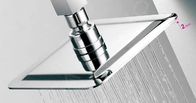 Sapho Slim - Slim Hoofddouche, 500x500 Mm, Gepolijst Roestvrij Staal MS565 7 Sapho Slim - Slim Hoofddouche, 500x500 Mm, Gepolijst Roestvrij Staal MS565 - Afbeelding 5