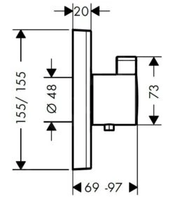 Hansgrohe Shower Select - Afdekset Voor Thermostaat, Chroom 15760000 6 Hansgrohe Shower Select - Afdekset Voor Thermostaat, Chroom 15760000 -Hansgrohe Winkel b040a784b55a18f13ef49427