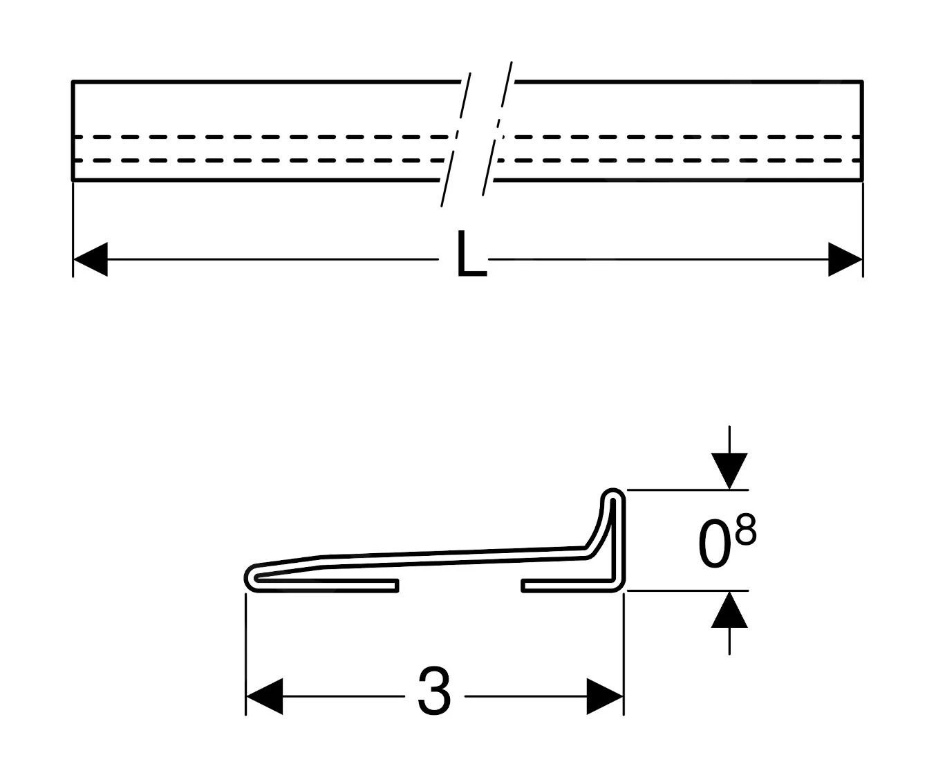 Geberit Toebehoren - Opvang Voor Douchewandgoot Afvoeraansluitingr, 1500 Mm, Geborsteld Roestvrij Staal 154.341.FW.1 4 Geberit Toebehoren - Opvang Voor Douchewandgoot Afvoeraansluitingr, 1500 Mm, Geborsteld Roestvrij Staal 154.341.FW.1 - Afbeelding 2
