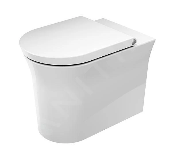 Duravit White Tulip - Staand Toilet, Afvoer Horizontaal, Rimless, Met WonderGliss, Wit 20010900001 3 Duravit White Tulip - Staand Toilet, Afvoer Horizontaal, Rimless, Met WonderGliss, Wit 20010900001