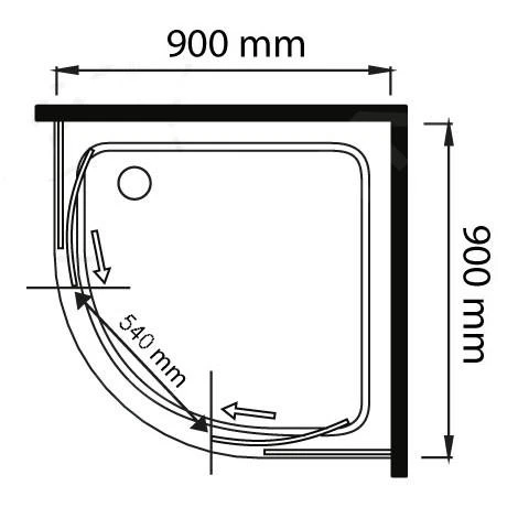 Lansanit LitEX Monte - Douchecabine 4 Delig 900x900 Mm, Glanzend Aluminium/helder Glas QF99-190-C 4 Lansanit LitEX Monte - Douchecabine 4 Delig 900x900 Mm, Glanzend Aluminium/helder Glas QF99-190-C - Afbeelding 2