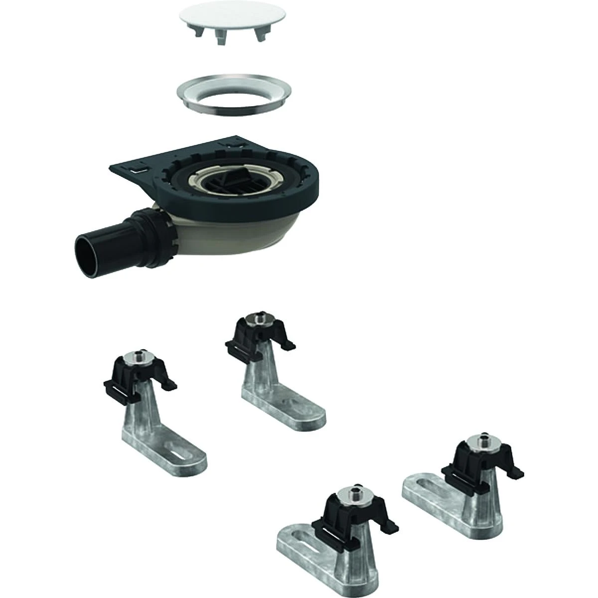Geberit Setaplano - Afvoerset Met 4 Steunpoten, Voor Setaplano Douchebak, Waterslothoogte 30 Mm 154.020.00.1 3 Geberit Setaplano - Afvoerset Met 4 Steunpoten, Voor Setaplano Douchebak, Waterslothoogte 30 Mm 154.020.00.1