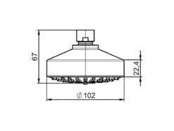 Roca Stella - Hoofddouche, Diameter 100 Mm, 3jets, Chroom A5BF103C00 -Hansgrohe Winkel c16264831a50a43be9a4ccb1