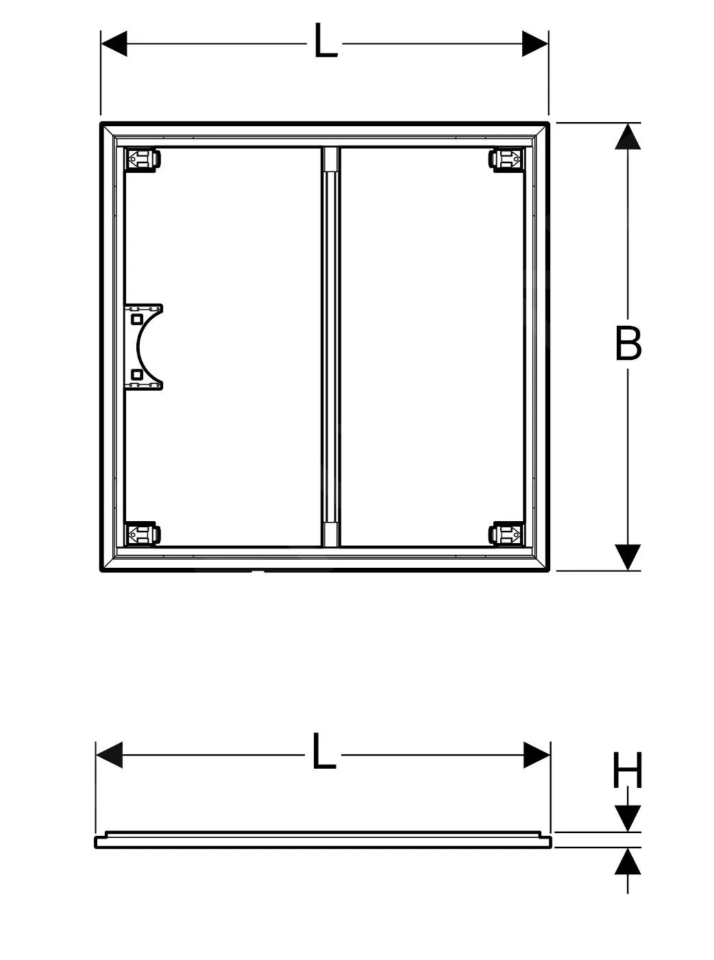 Geberit Setaplano - Installatieframe Voor Douchebakken, 900x900 Mm, Voor 4 Steunpoten 154.470.00.1 4 Geberit Setaplano - Installatieframe Voor Douchebakken, 900x900 Mm, Voor 4 Steunpoten 154.470.00.1 - Afbeelding 2