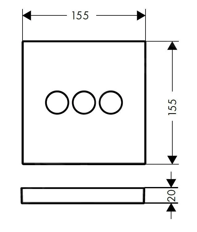 Hansgrohe Shower Select - Afdekset Voor Stopkraan Met 3 Stopfuncites, Chroom 15764000 4 Hansgrohe Shower Select - Afdekset Voor Stopkraan Met 3 Stopfuncites, Chroom 15764000 - Afbeelding 2
