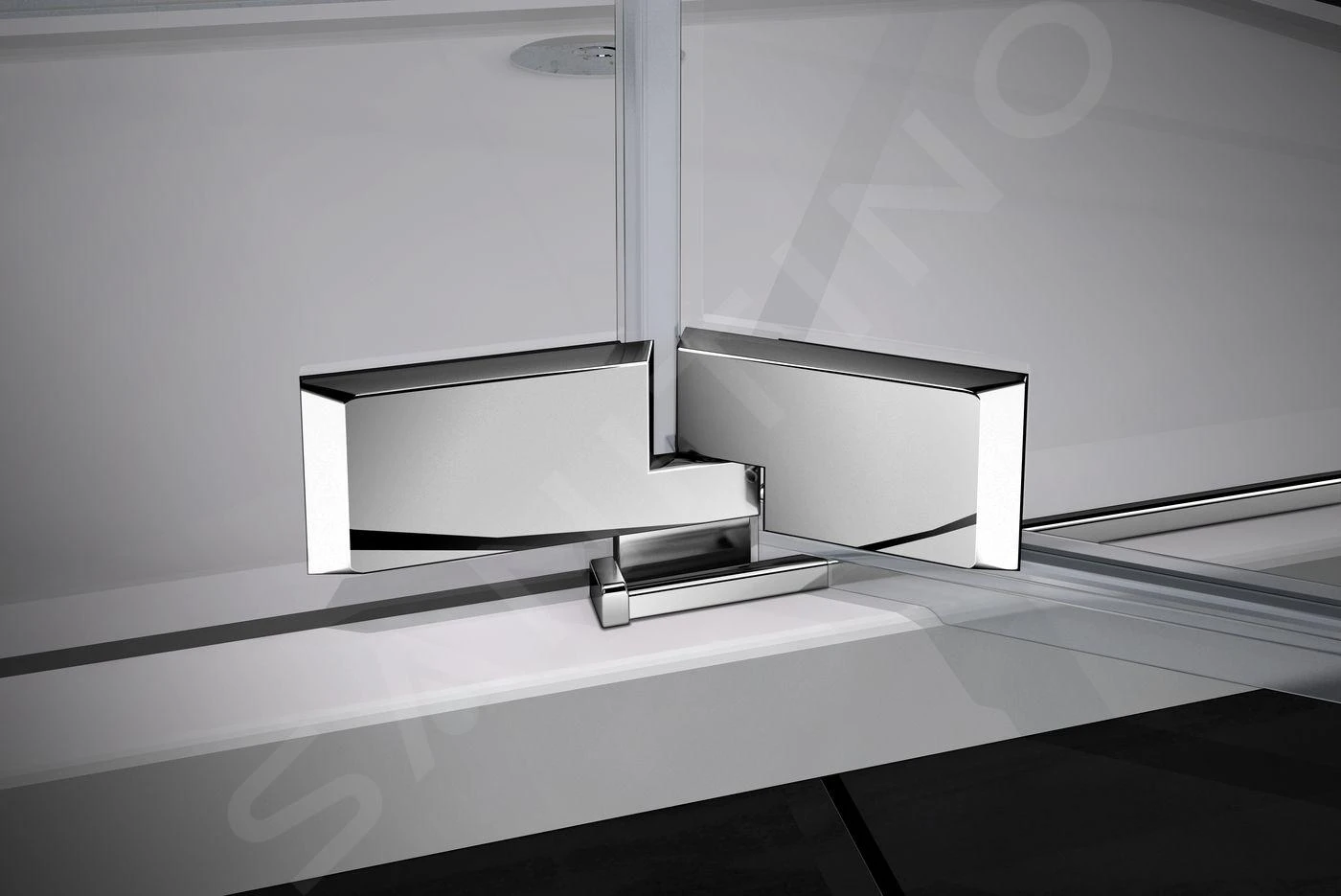 Lansanit LitLUX Brix - Pendel Douchedeur 1400 Mm, Rechts, Glanzend Aluminium/helder Glas H2Y-14R 8 Lansanit LitLUX Brix - Pendel Douchedeur 1400 Mm, Rechts, Glanzend Aluminium/helder Glas H2Y-14R - Afbeelding 6